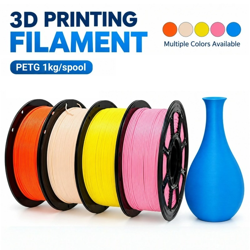 Petg Filament - PETG 3Dプリンター用フィラメント 1.75mm 1kg スプール。FDMプリンター用。DIY、家庭用装飾アクセサリーに。高強度3Dプリント材料。