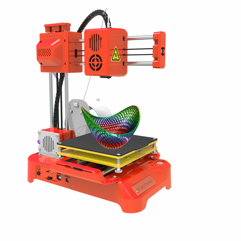 Fdm Printer - EasyThreed K7 ミニデスクトップ3Dプリンター。100mmの造形サイズで、持ち運び可能なFDM方式の3Dプリンター。お子様や初心者向け。