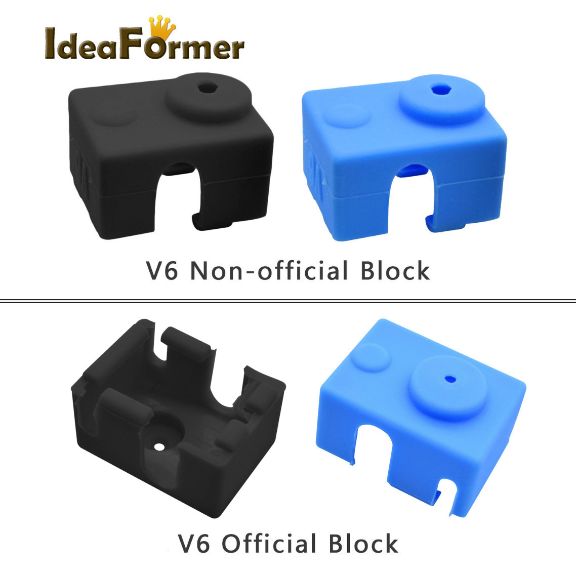 3D Printer Stand - 5 個 V6 シリコンソックス 3D プリンターパーツサポート