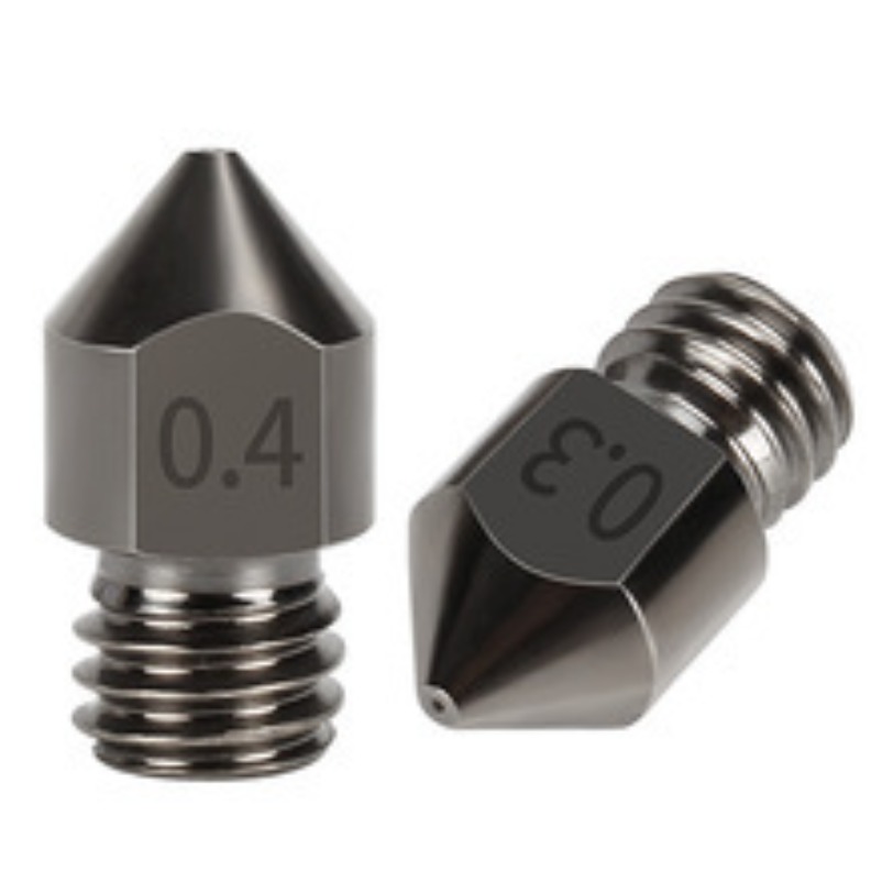 Printer Nozzle - 3Dプリンター用MK8押出ノズル、超硬質モールド鋼製、硬化鋼製チップ、耐摩耗性・耐腐食性に優れたホットエンドプリントヘッド部品