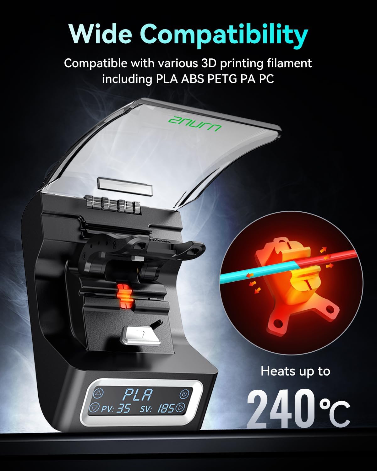 SUNLU FC01 フィラメントコネクター 急速加熱 3D - Abs Filament のレビューと価格