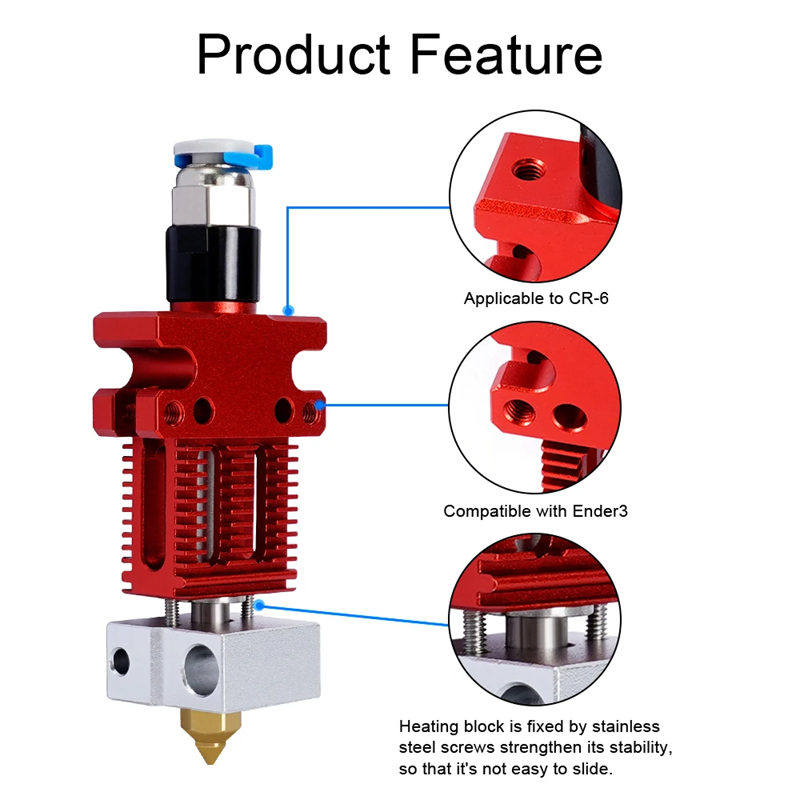 金属押出機,3Dプリンター部品,印刷ヘッド組み立て,ホットエ - Direct Drive Extruder のレビューと価格