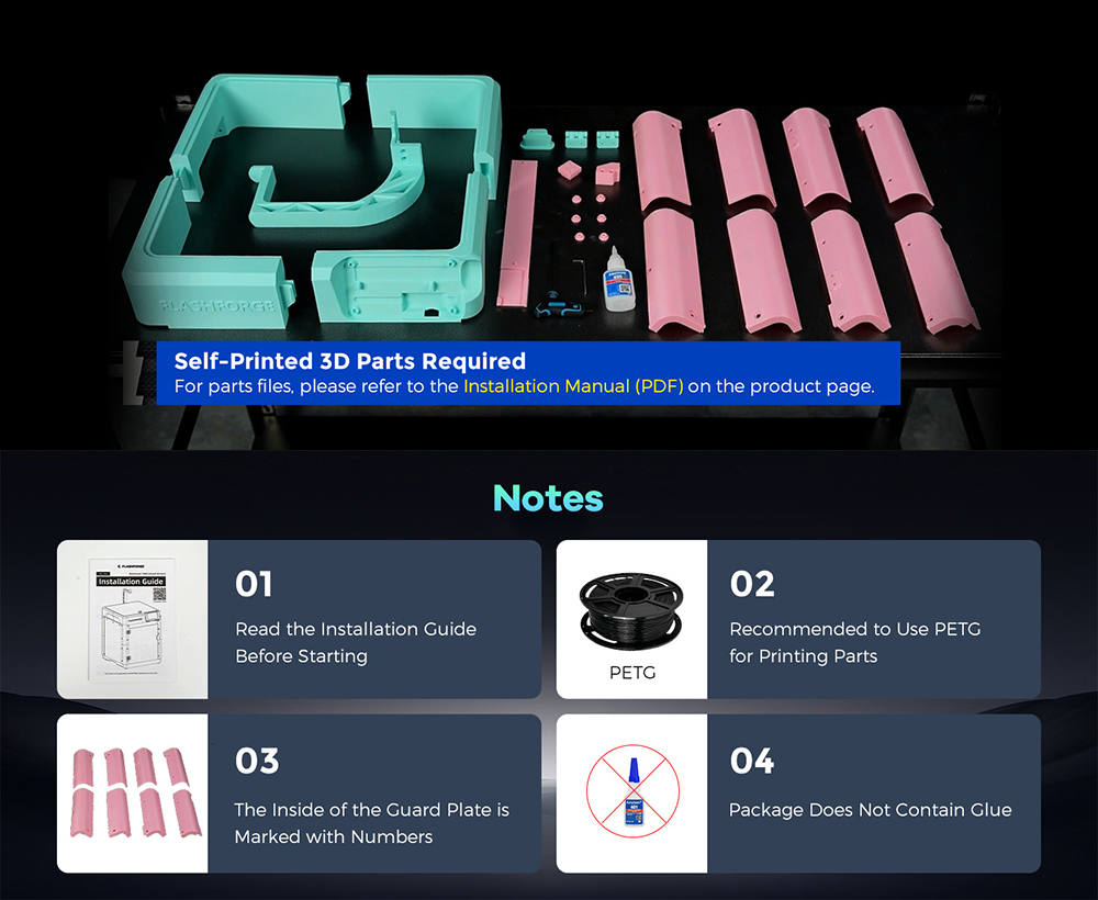 FLASHFORGE エンクロージャパネルキット Adven - Enclosure 3D Printer のレビューと価格