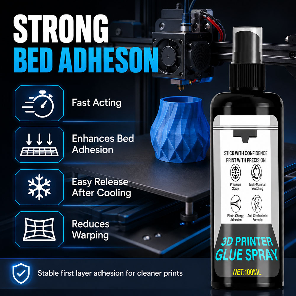 100/200ml 強力3Dプリンター用接着スプレー - P - 3D Printer Bed のレビューと価格
