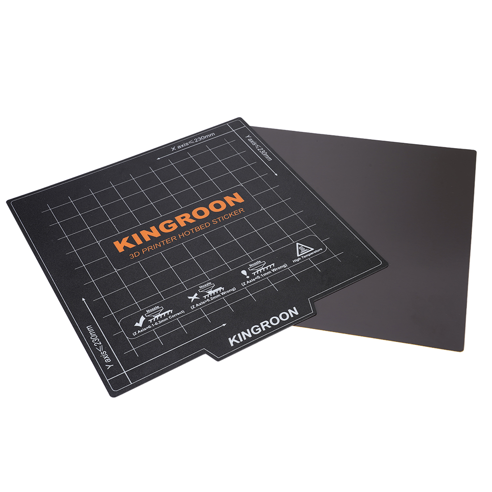 KINGROONフレキシブル磁気ヒートベッド 180x180 - 3D Printer Stand のレビューと価格