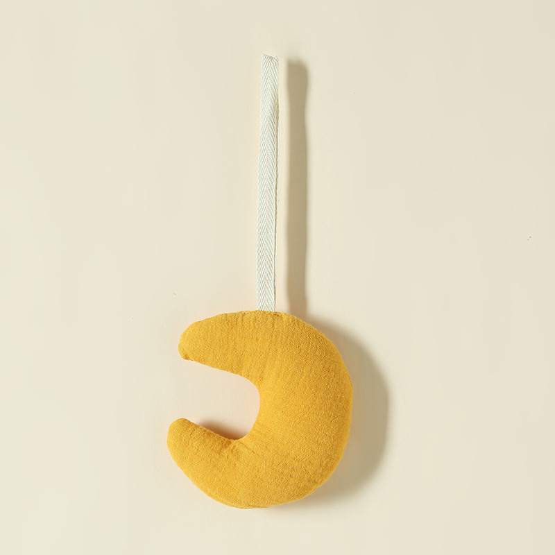 綿100% ガーゼ ベビーカー用ガラガラ ペンダント-星と月 - Carriage Bed のレビューと価格