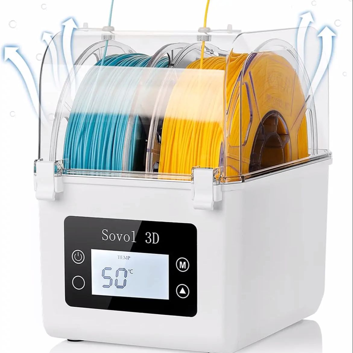 印刷用フィラメント乾燥ツールホルダー,更新されたファン付きの - Enclosure 3D Printer のレビューと価格