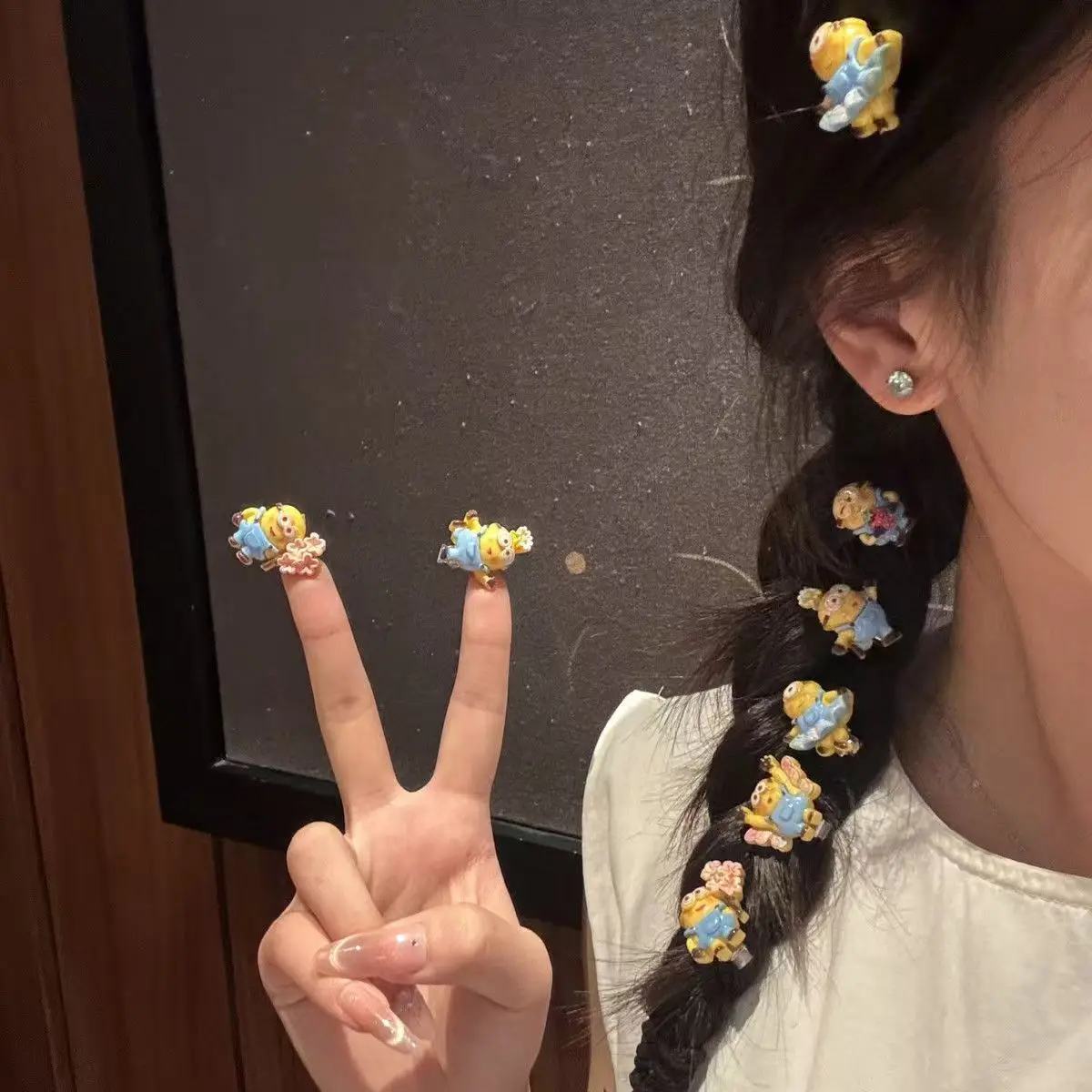 かわいいレジン製ミニオンのヘアクリップ5個入り/10個入り。 - Resin Vat のレビューと価格