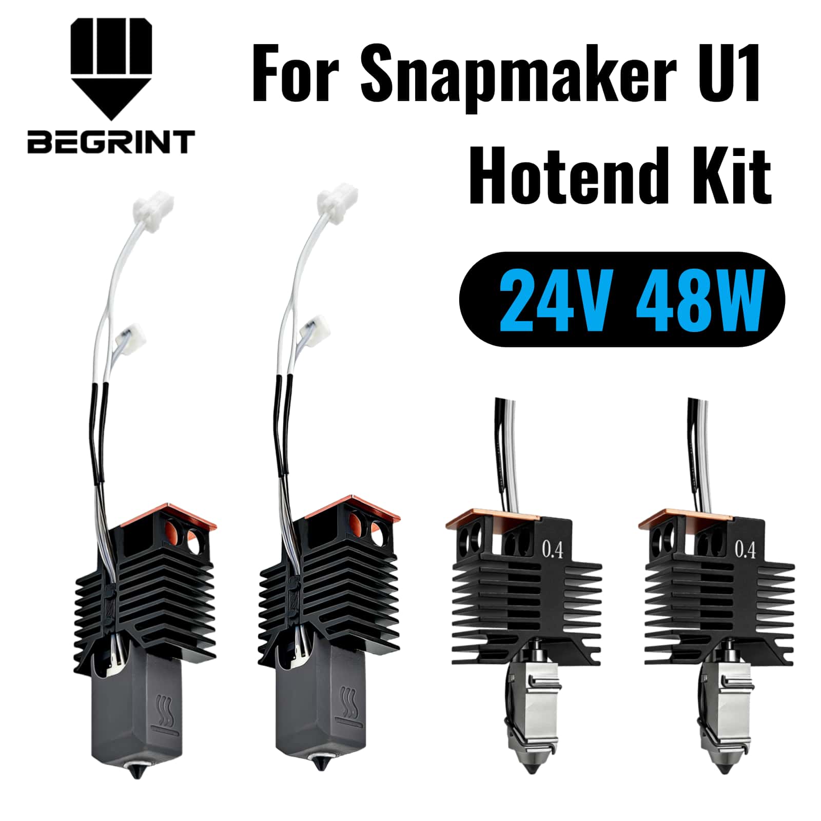 Snapmaker U1 ホットエンド用 24V 48W セ - High Flow Ceramic Hotend のレビューと価格