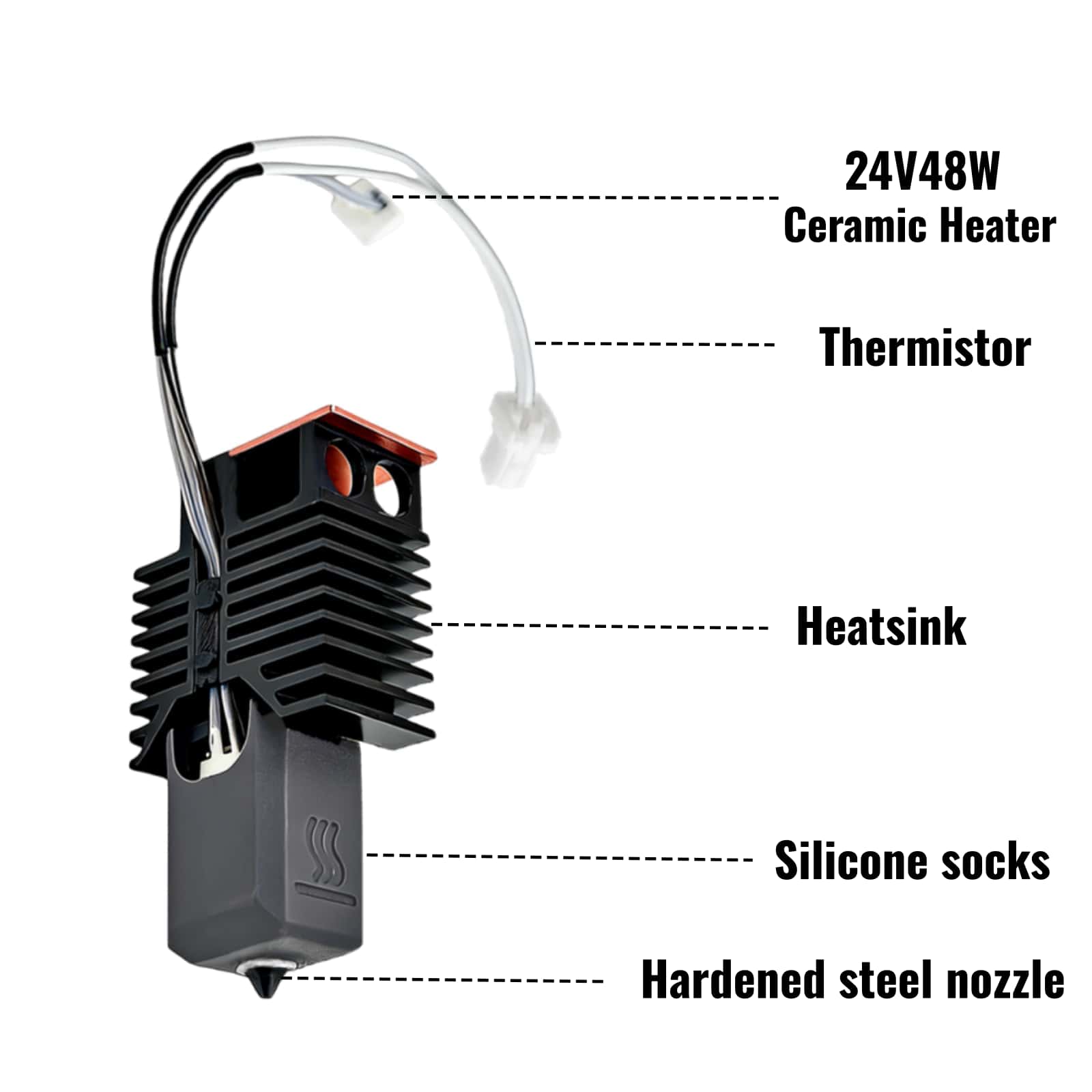 Snapmaker U1 ホットエンド用 24V 48W セ - High Flow Ceramic Hotend のレビューと価格