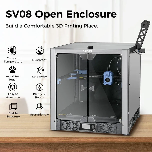 ソボル新発売3DプリンターSV08、金属と炭化ケイ素ガラス製 - 3D Printer のレビューと価格